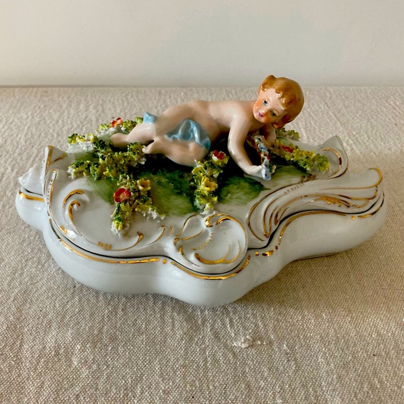 Vintage Dish w/Ornate Lid
